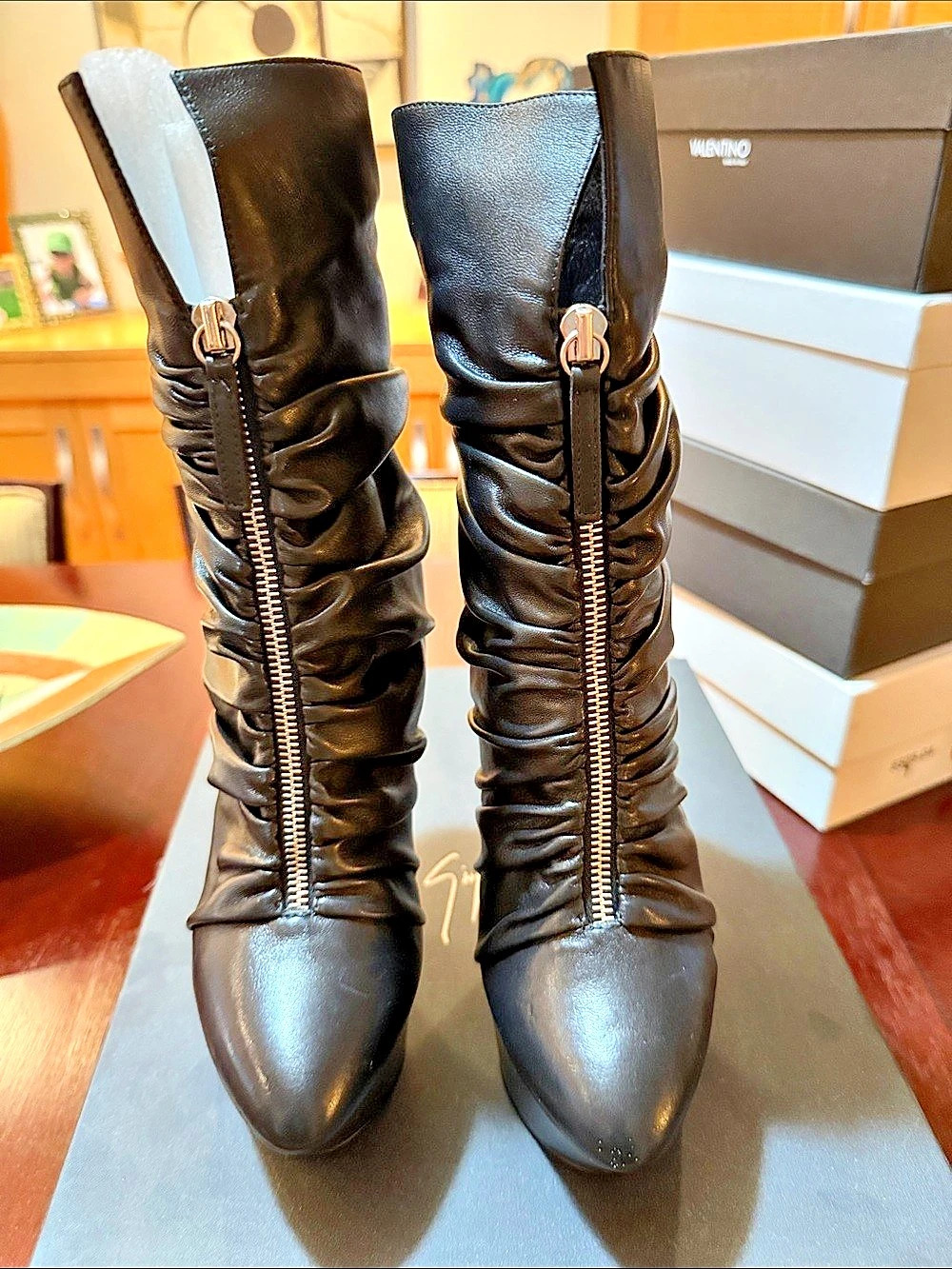Giuseppe Zanotti Wedge Boots Black EU 38